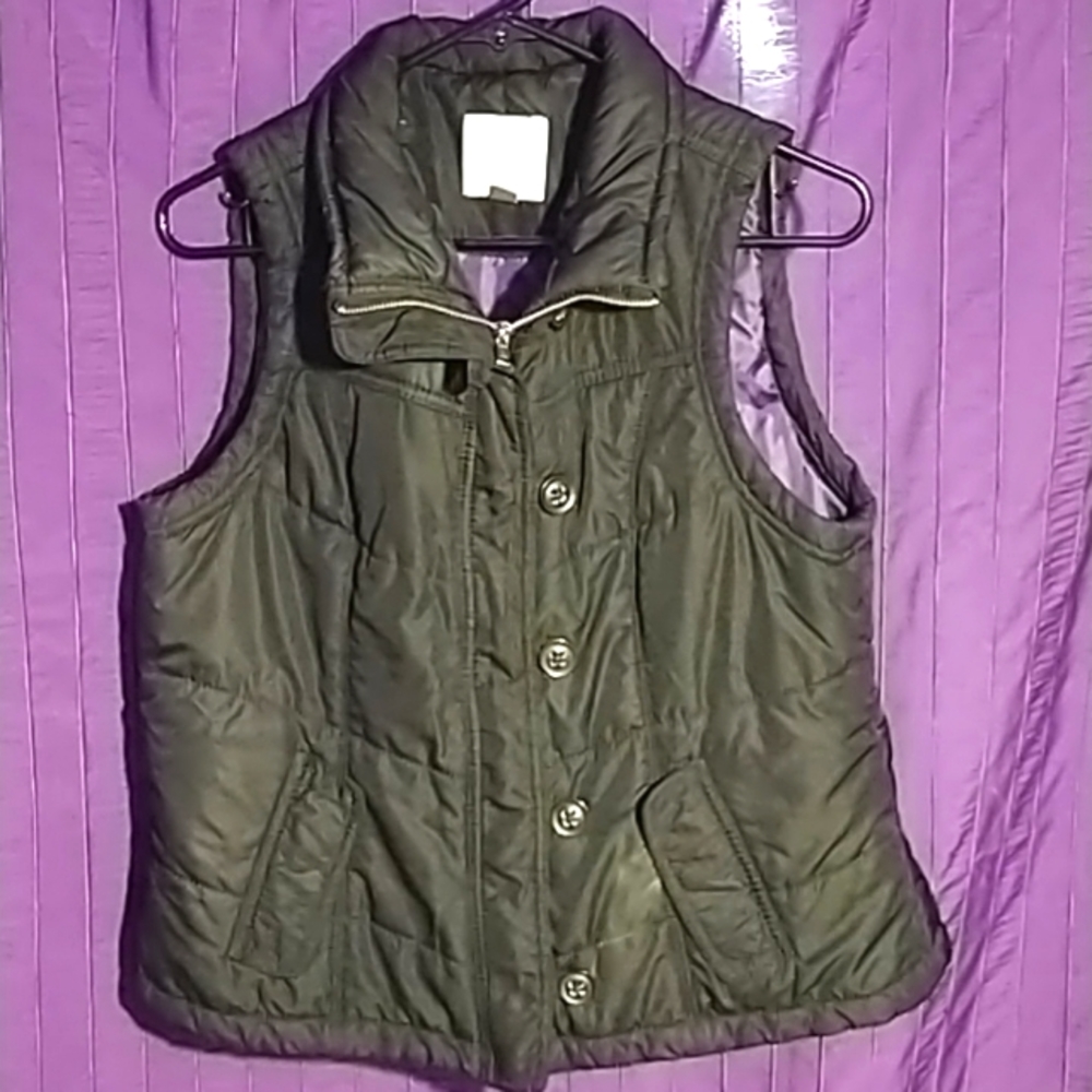 Women's large Sonoma black puffer vest